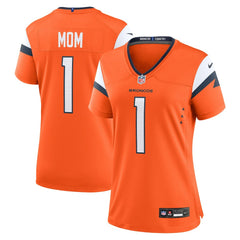 Nike Denver Broncos Women's #1 Mom Game Jersey Orange