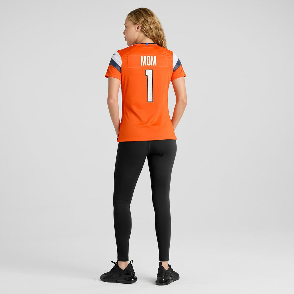 Nike Denver Broncos Women's #1 Mom Game Jersey Orange