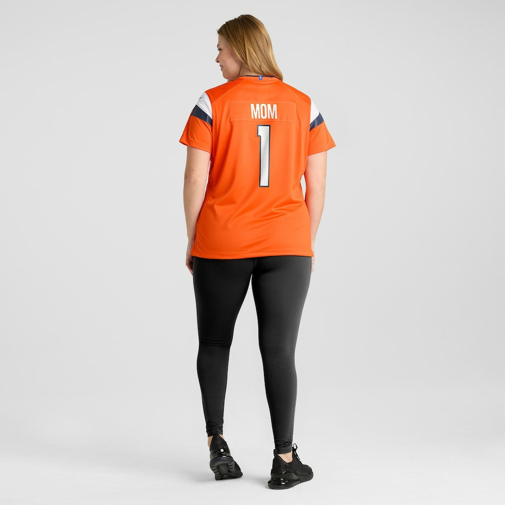 Nike Denver Broncos Women's #1 Mom Game Jersey Orange