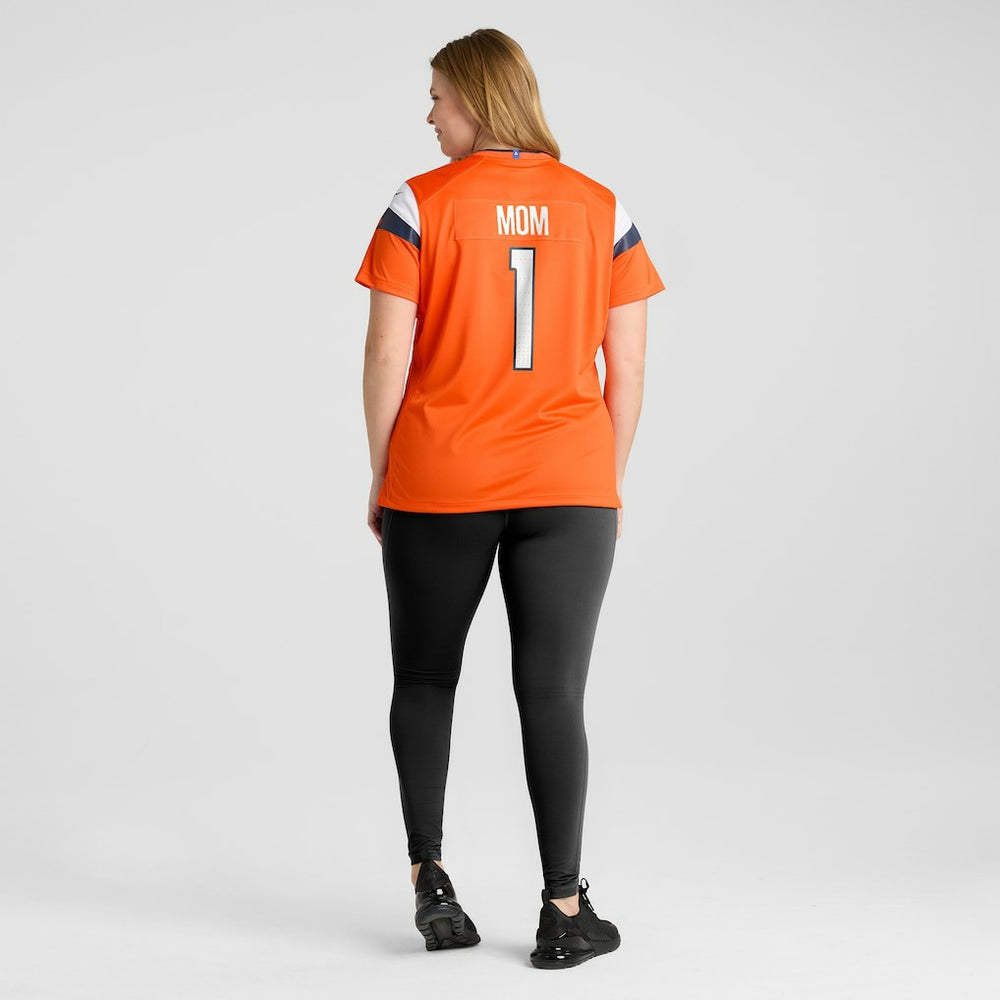 Nike Denver Broncos Women's #1 Mom Game Jersey Orange