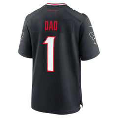 Nike Houston Texans #1 Dad Game Jersey Navy