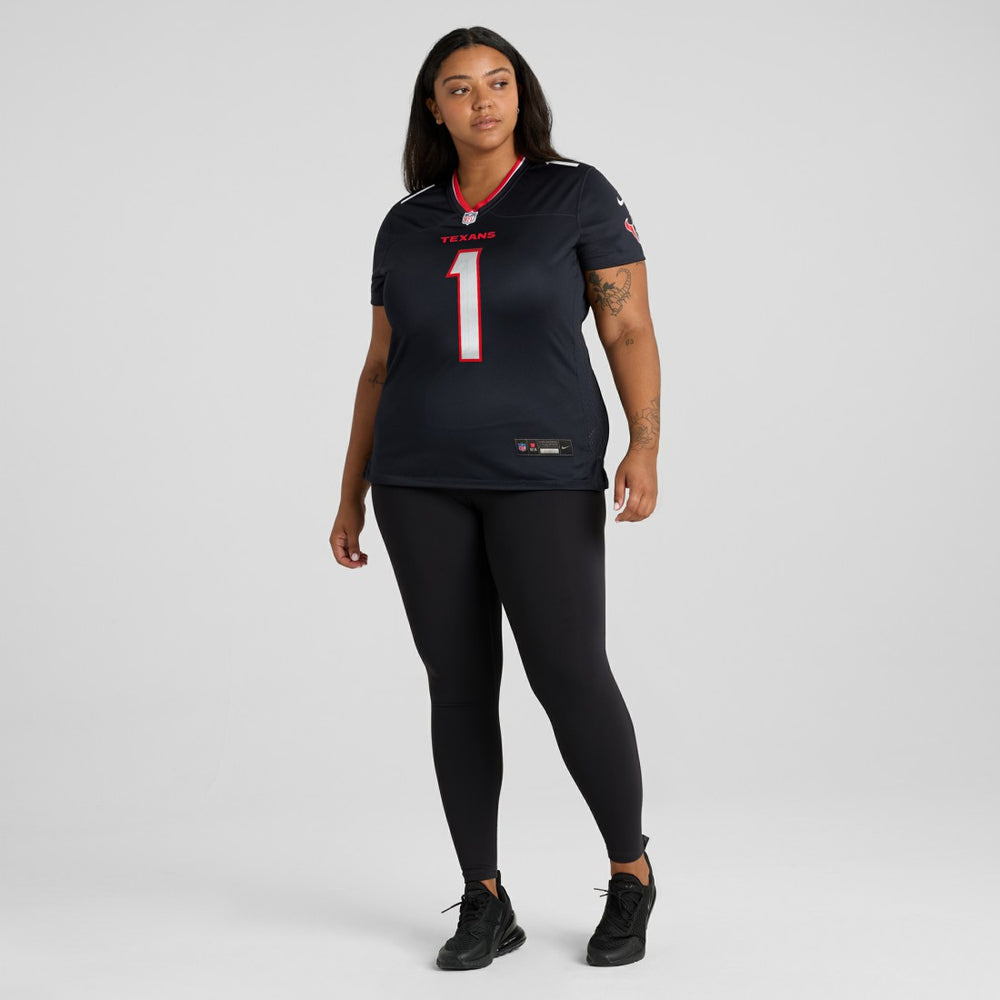 Nike Houston Texans Women's #1 Mom Game Jersey Navy