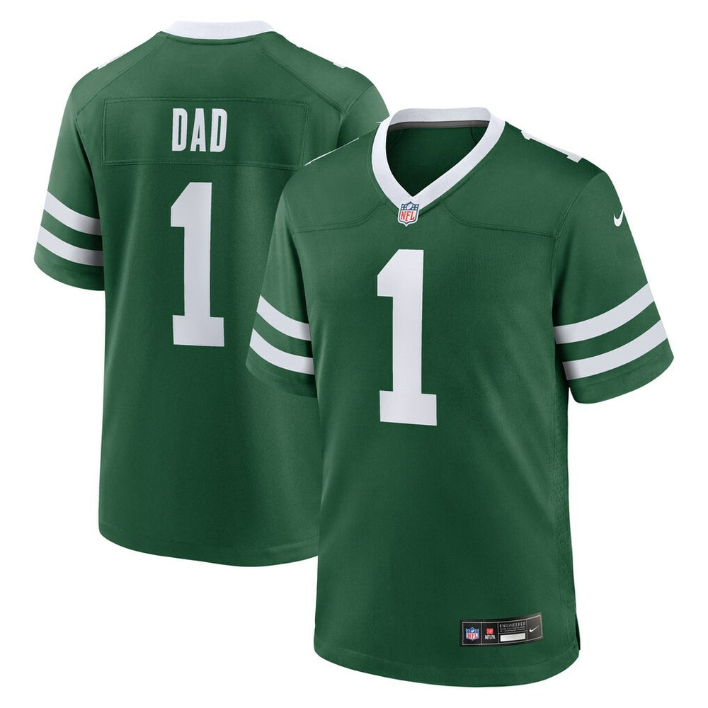 Nike New York Jets #1 Dad Game Jersey Legacy Green