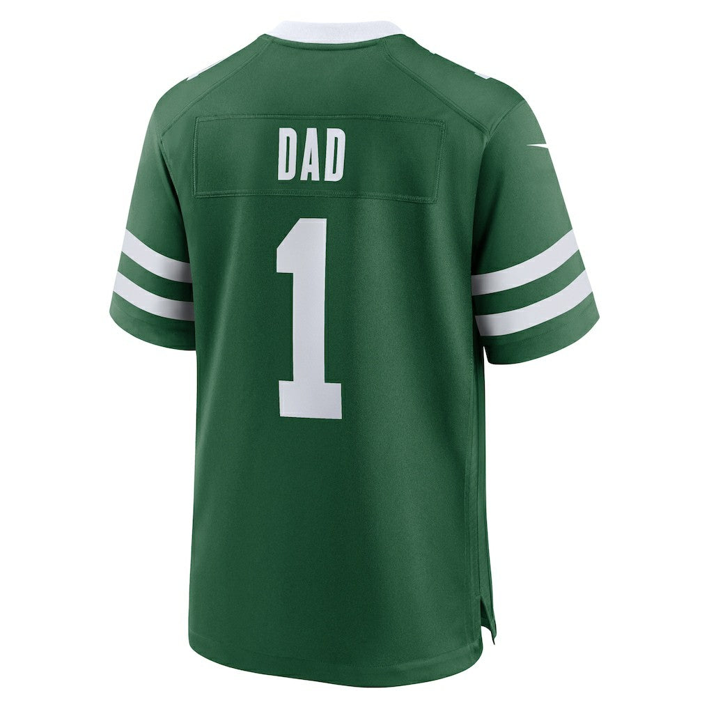 Nike New York Jets #1 Dad Game Jersey Legacy Green