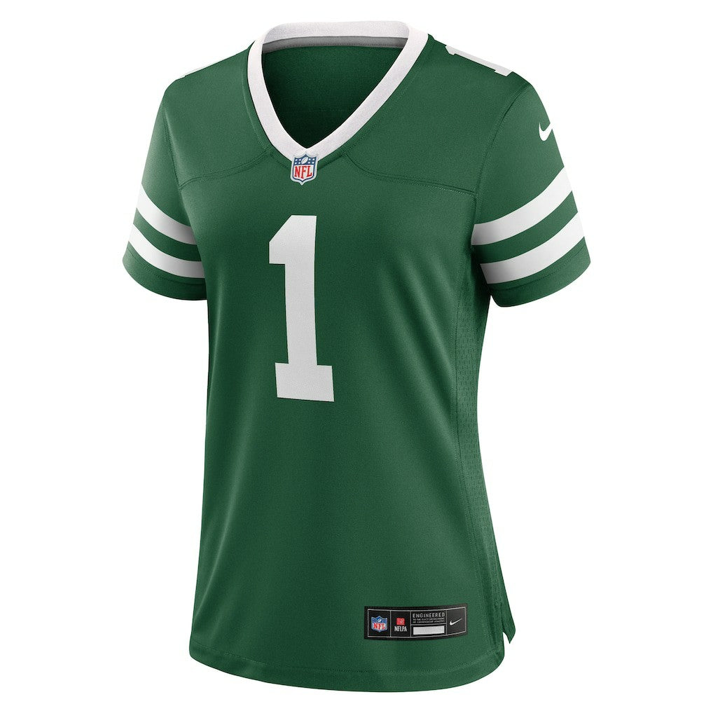 Nike New York Jets Women's #1 Mom Game Jersey Legacy Green