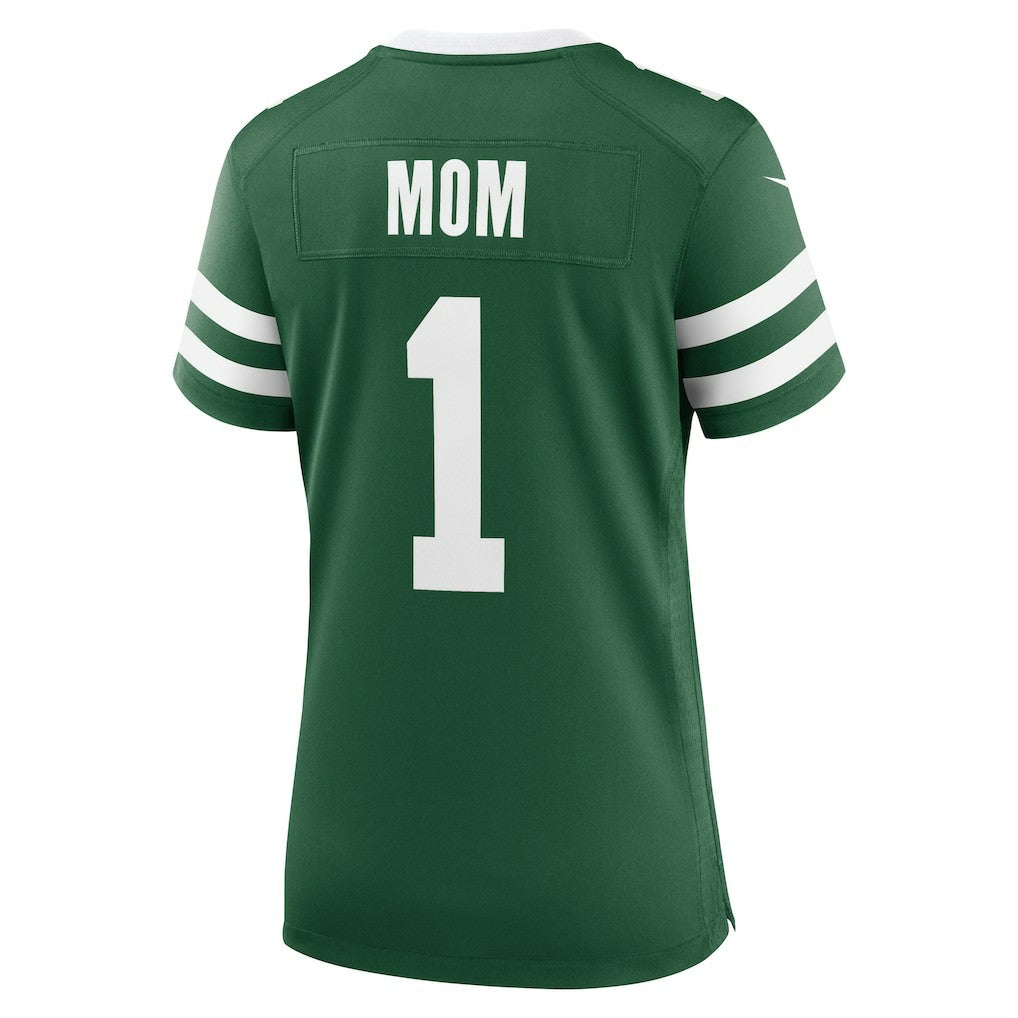 Nike New York Jets Women's #1 Mom Game Jersey Legacy Green