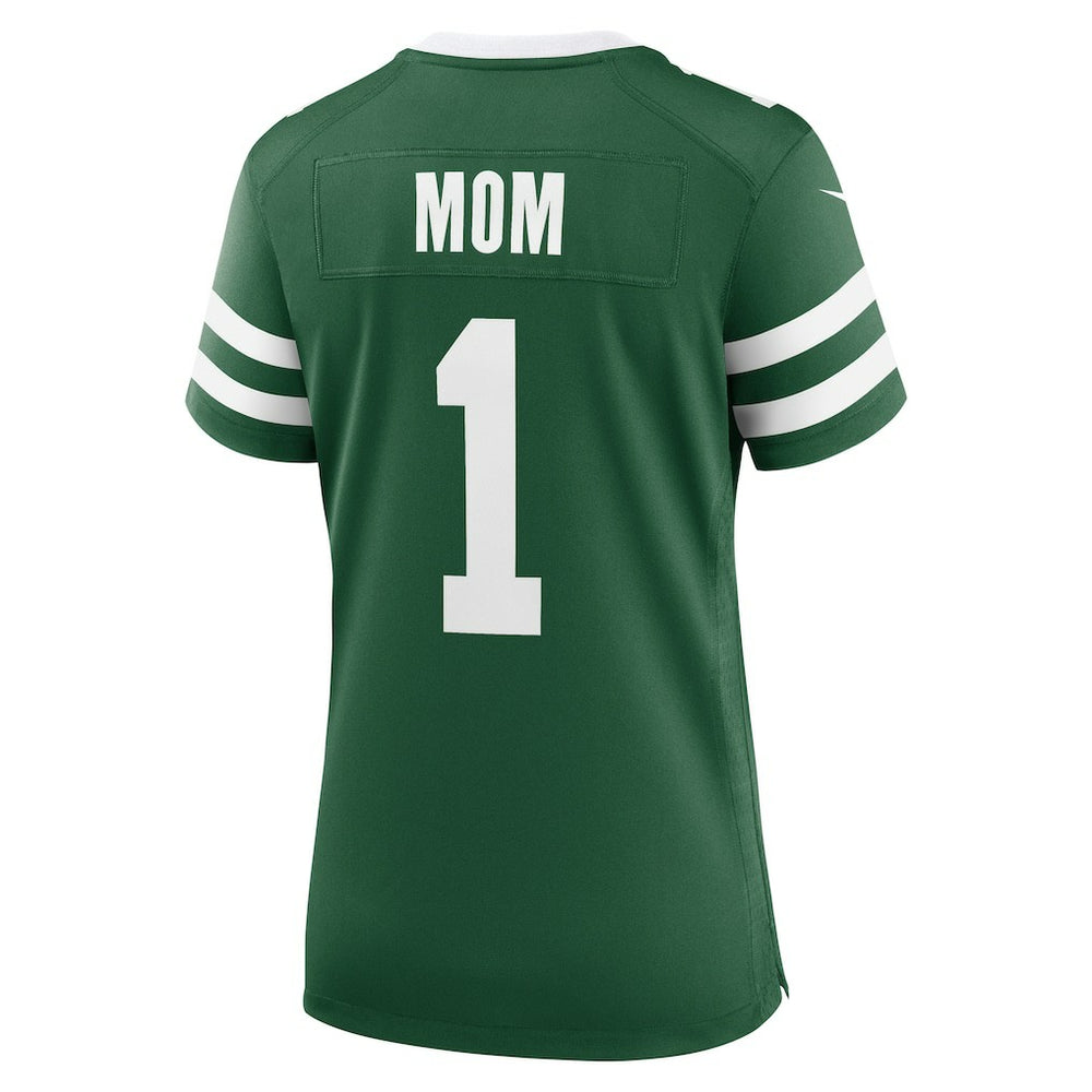 Nike New York Jets Women's #1 Mom Game Jersey Legacy Green
