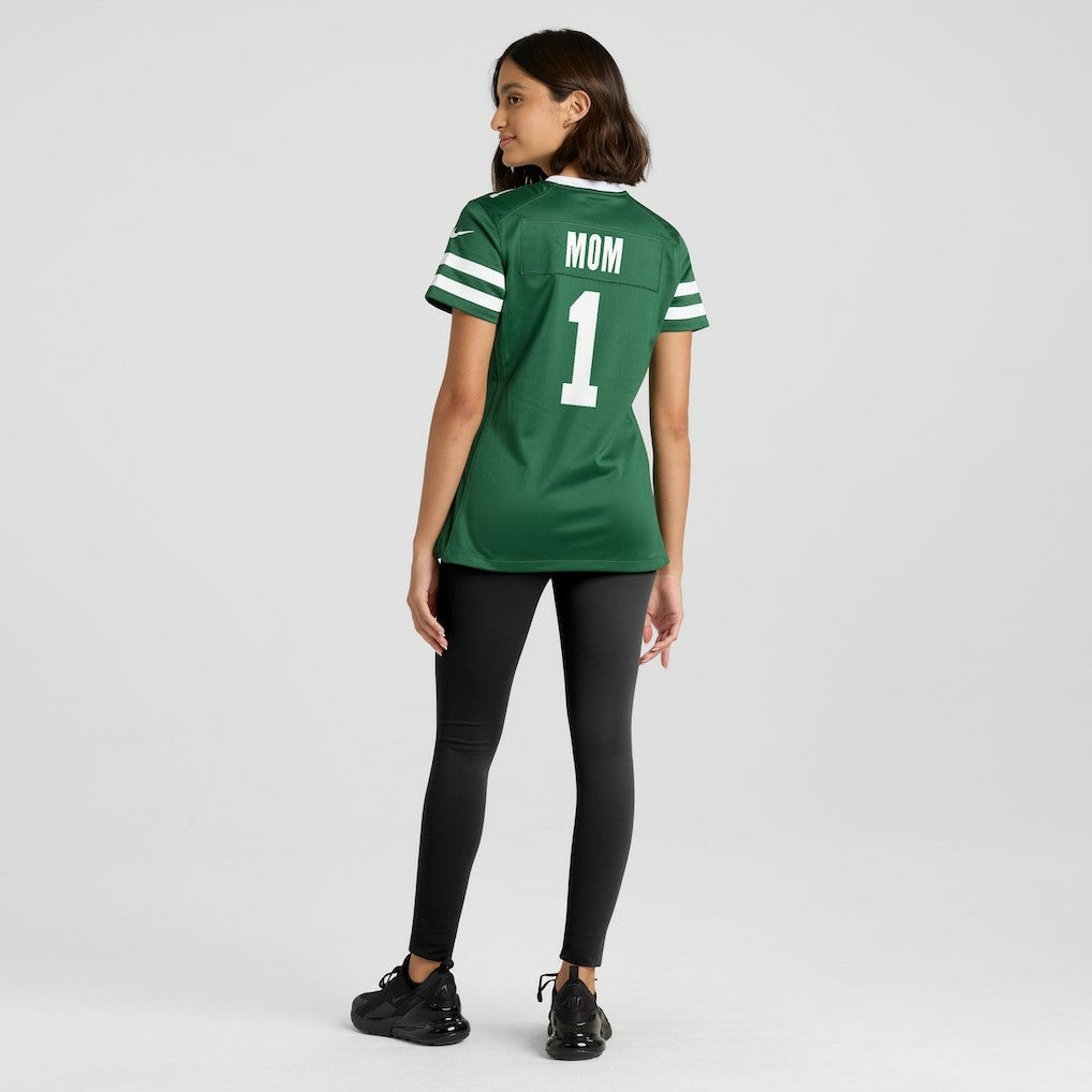 Nike New York Jets Women's #1 Mom Game Jersey Legacy Green