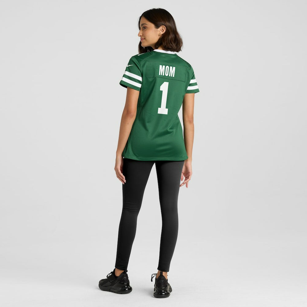 Nike New York Jets Women's #1 Mom Game Jersey Legacy Green