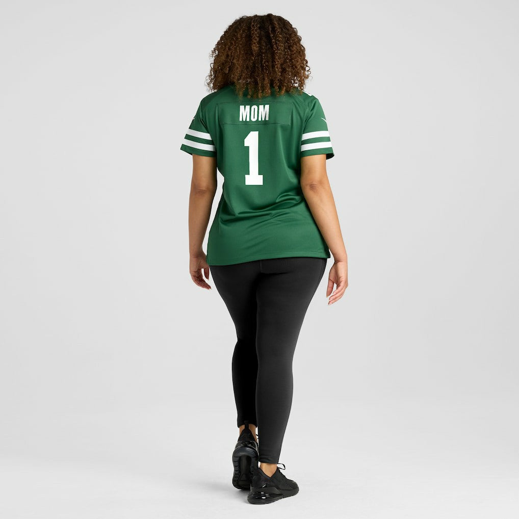 Nike New York Jets Women's #1 Mom Game Jersey Legacy Green