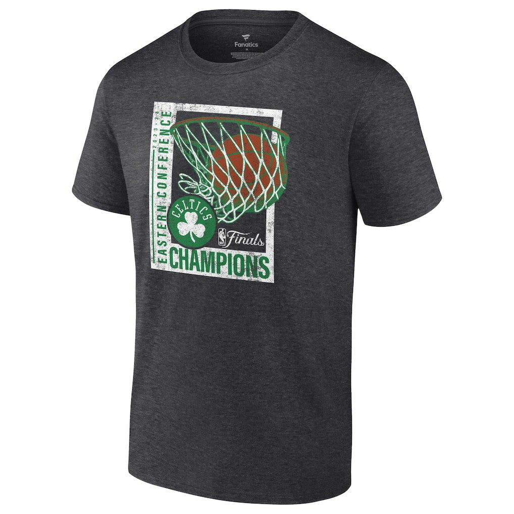 Boston Celtics 2024 Eastern Conference Champions Full Court Trap T-Shirt Heather Charcoal | Fanatics for sale