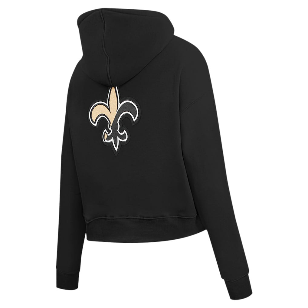 New Orleans Saints Pro Standard Women's Split Logo Full-Zip Hoodie Black