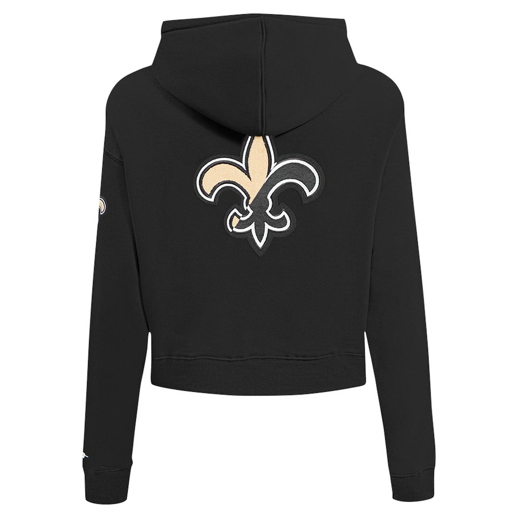 New Orleans Saints Pro Standard Women's Split Logo Full-Zip Hoodie Black