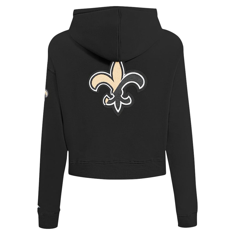New Orleans Saints Pro Standard Women's Split Logo Full-Zip Hoodie Black