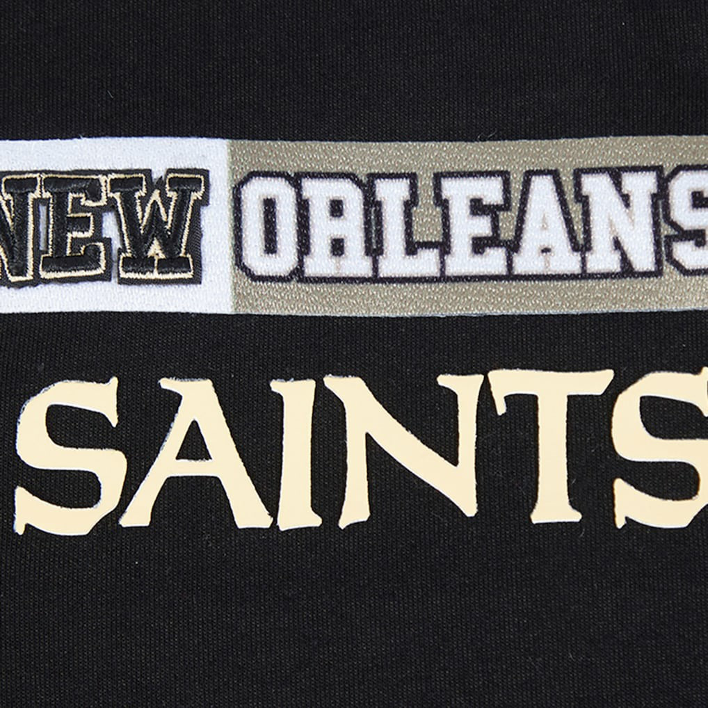 New Orleans Saints Pro Standard Women's Split Logo Full-Zip Hoodie Black