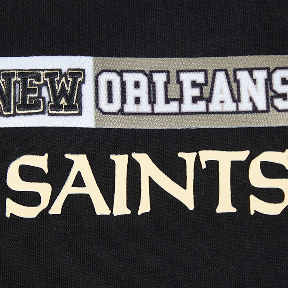 New Orleans Saints Pro Standard Women's Split Logo Full-Zip Hoodie Black