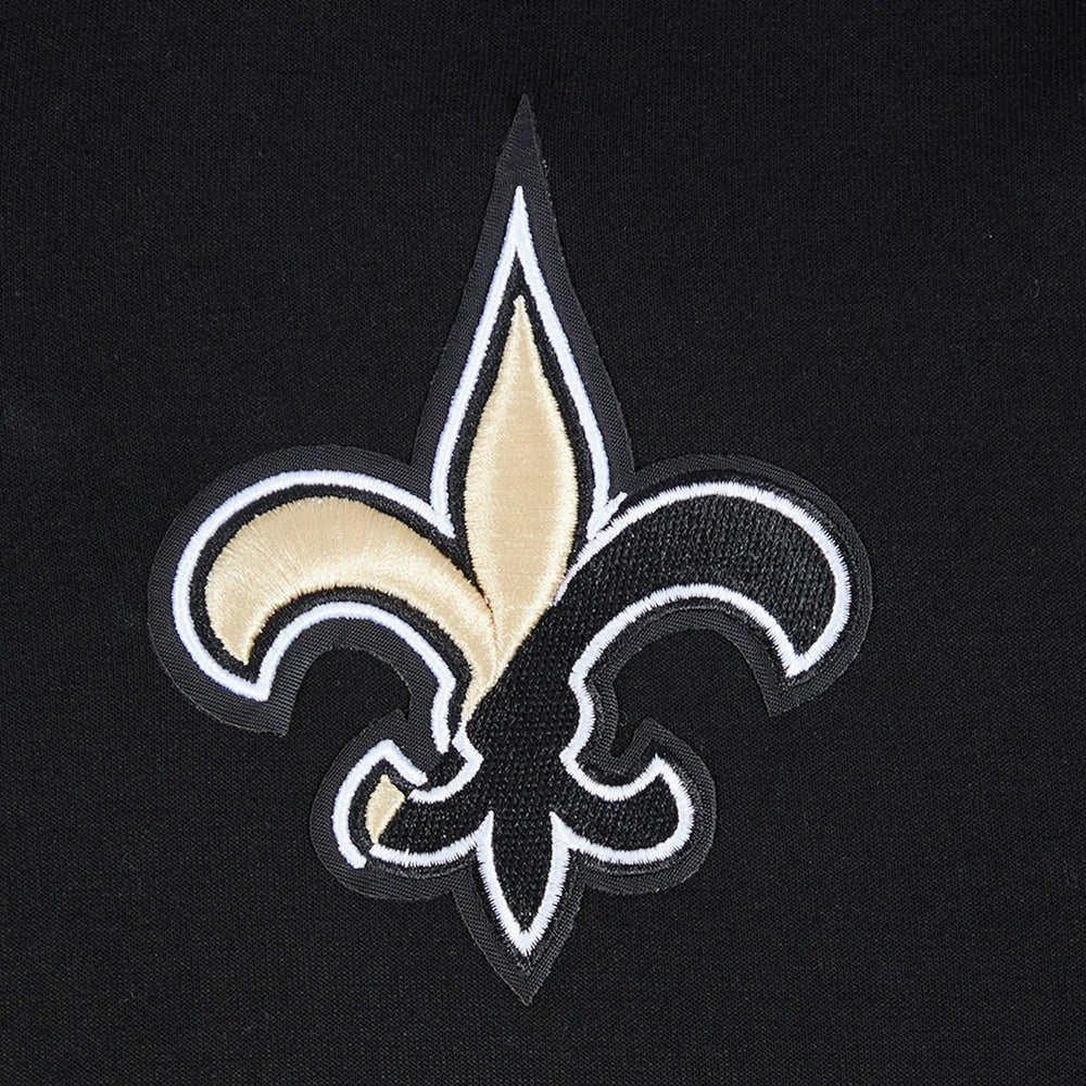 New Orleans Saints Pro Standard Women's Split Logo Full-Zip Hoodie Black