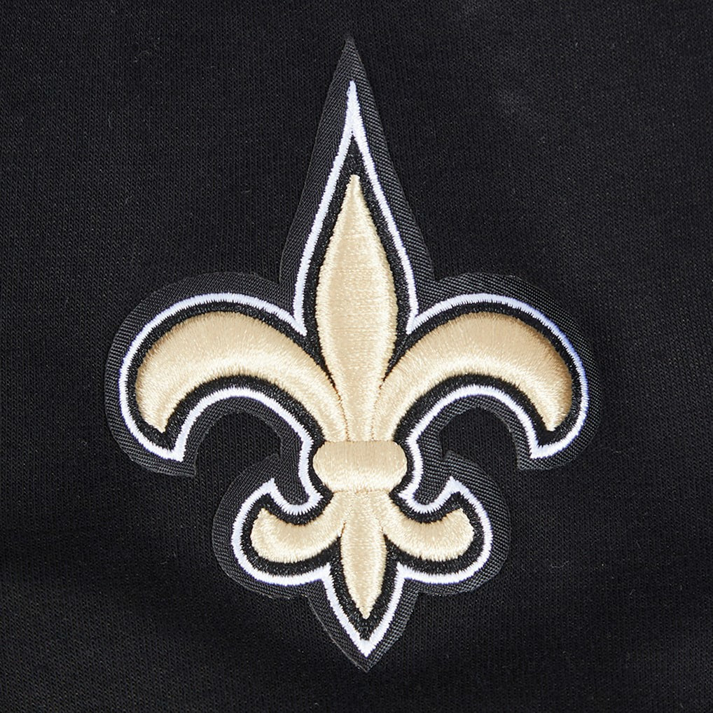 New Orleans Saints Pro Standard Women's Split Logo Full-Zip Hoodie Black
