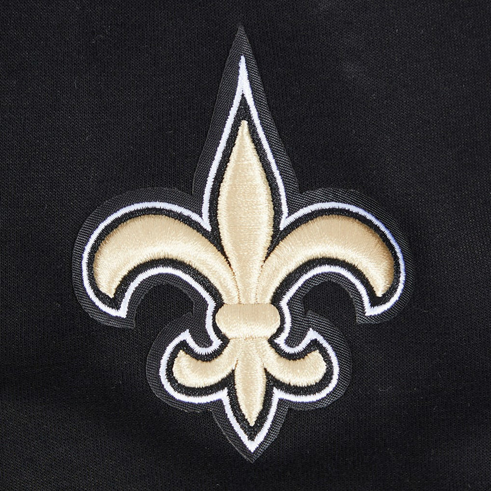 New Orleans Saints Pro Standard Women's Split Logo Full-Zip Hoodie Black