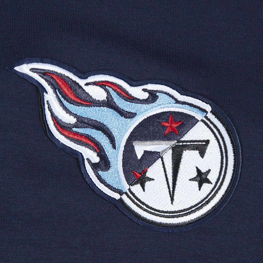 Tennessee Titans Pro Standard Women's Split Logo Full-Zip Hoodie Navy