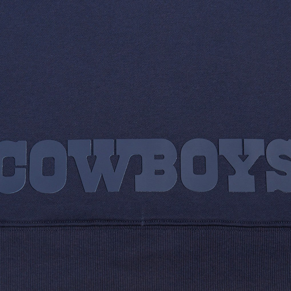 Dallas Cowboys Pro Standard Women's Jeweled Cropped Pullover Hoodie Navy