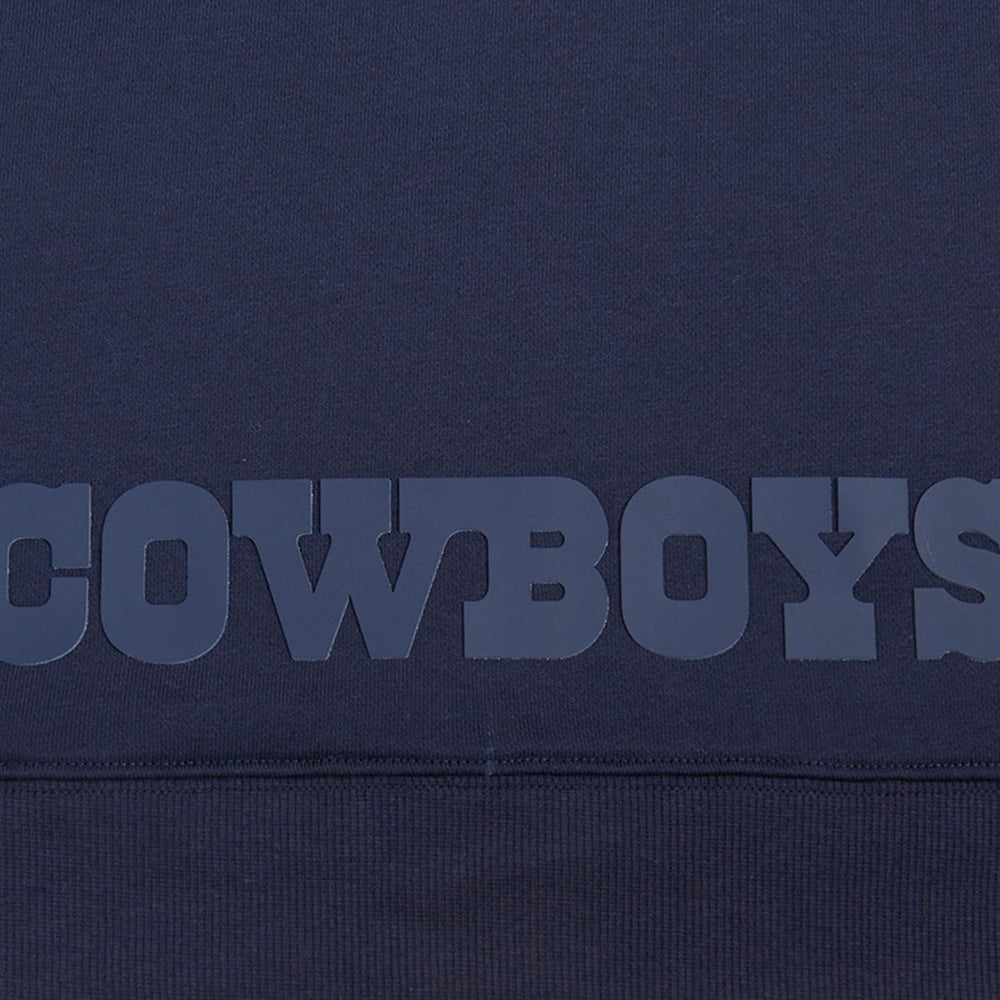 Dallas Cowboys Pro Standard Women's Jeweled Cropped Pullover Hoodie Navy