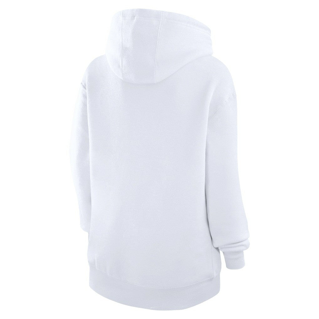 Kansas City Chiefs G-III 4Her by Carl Banks Women's Team Logo Graphic Fleece Tri-Blend Pullover Hoodie White