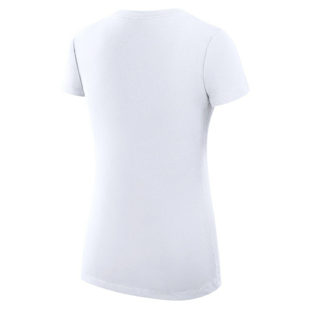 Minnesota Vikings G-III 4Her by Carl Banks Women's Super-Slim Fit Lightweight Team Logo Graphic V-Neck T-Shirt White