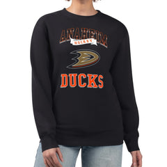 Anaheim Ducks G-III 4Her by Carl Banks Women's Team Logo Tri-Blend Fleece Pullover Sweatshirt - Black - NHL 201612680