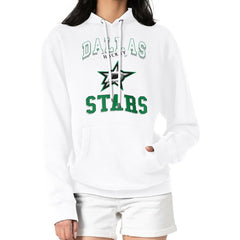 Dallas Stars G-III 4Her by Carl Banks Women's Team Logo Tri-Blend Fleece Pullover Hoodie - White - NHL 201612726