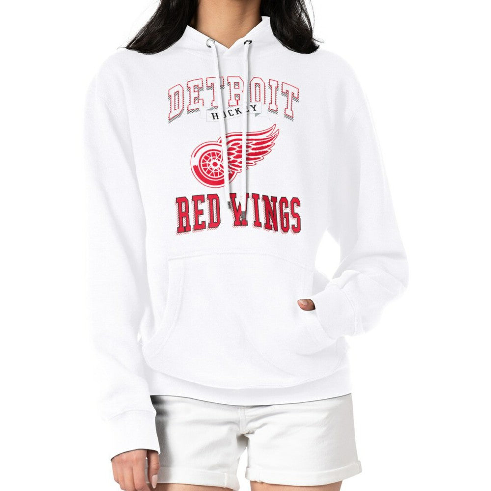 Detroit Red Wings G-III 4Her by Carl Banks Women's Team Logo Tri-Blend Fleece Pullover Hoodie - White - NHL 201612727