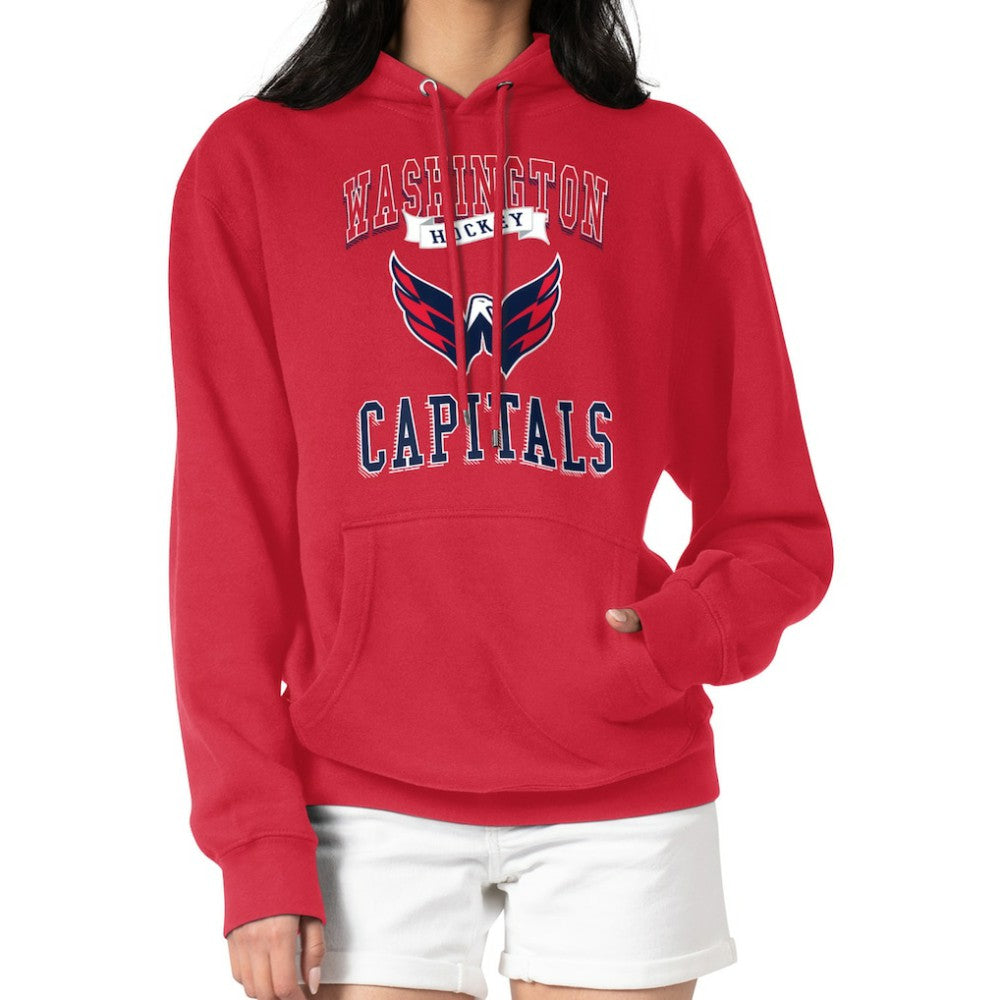 Washington Capitals G-III 4Her by Carl Banks Women's Team Logo Tri-Blend Fleece Pullover Hoodie - Red - NHL 201612748