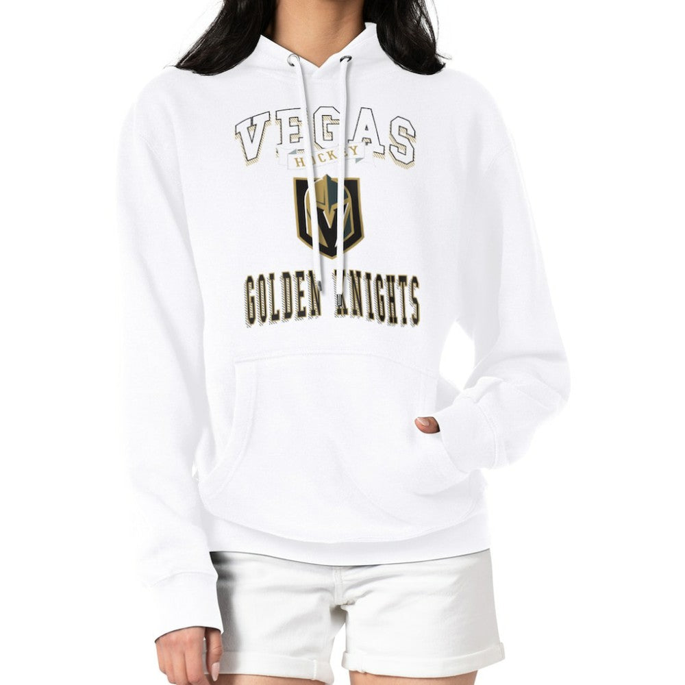 Vegas Golden Knights G-III 4Her by Carl Banks Women's Team Logo Tri-Blend Fleece Pullover Hoodie - White - NHL 201612758