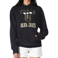 Vegas Golden Knights G-III 4Her by Carl Banks Women's Team Logo Tri-Blend Fleece Pullover Hoodie - Black - NHL 201612759