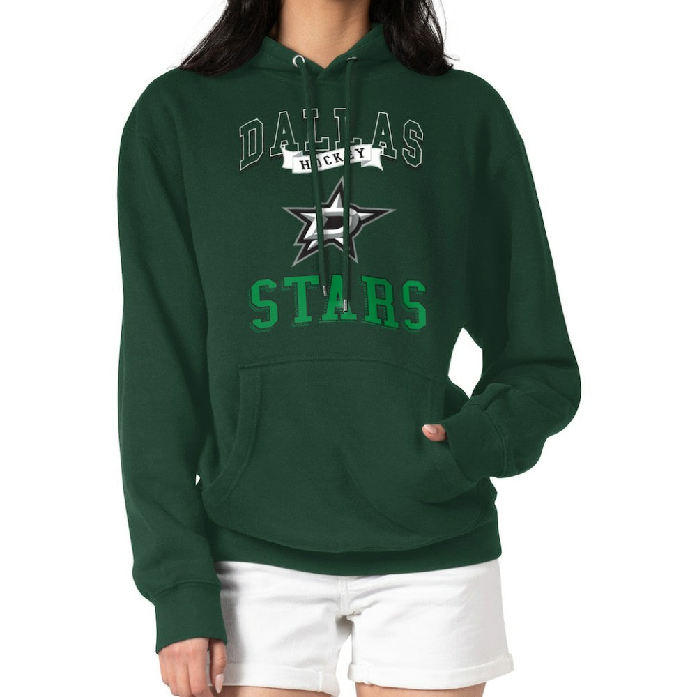 Dallas Stars G-III 4Her by Carl Banks Women's Team Logo Tri-Blend Fleece Pullover Hoodie - Olive - NHL 201612815