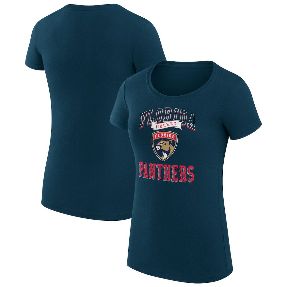 Florida Panthers G-III 4Her by Carl Banks Women's Super-Slim Fit Lightweight Team Logo Graphic T-Shirt - Navy - NHL 201612864