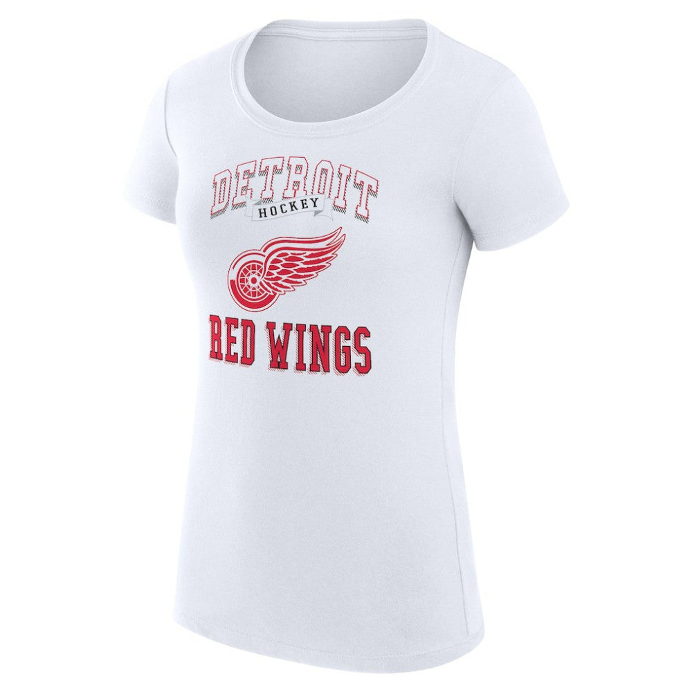 Detroit Red Wings G-III 4Her by Carl Banks Women's Super-Slim Fit Lightweight Team Logo Graphic T-Shirt - White - NHL 201612866