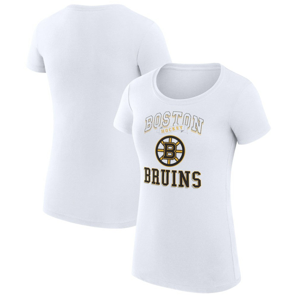 Boston Bruins G-III 4Her by Carl Banks Women's Super-Slim Fit Lightweight Team Logo Graphic T-Shirt - White - NHL 201612871