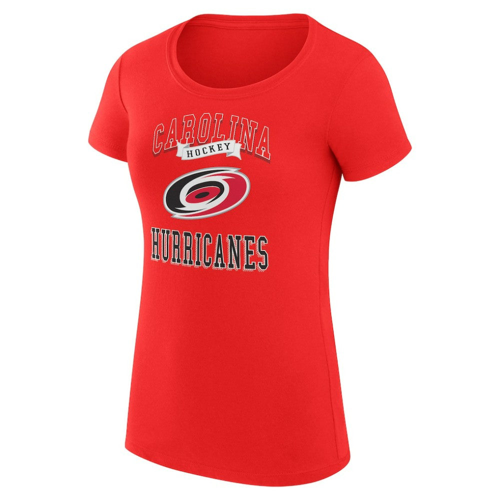 Carolina Hurricanes G-III 4Her by Carl Banks Women's Super-Slim Fit Lightweight Team Logo Graphic T-Shirt - Red - NHL 201612878