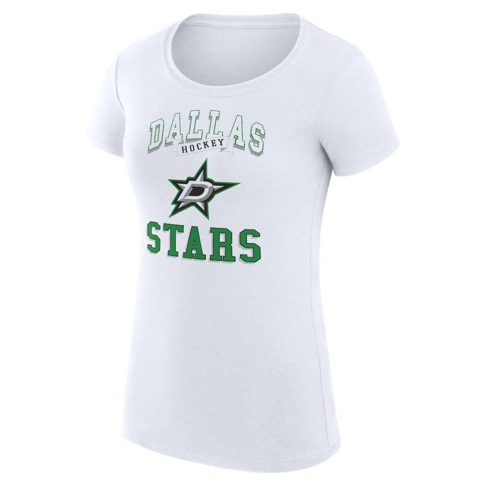 Dallas Stars G-III 4Her by Carl Banks Women's Super-Slim Fit Lightweight Team Logo Graphic T-Shirt - White - NHL 201612882