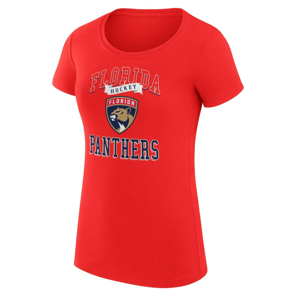 Florida Panthers G-III 4Her by Carl Banks Women's Super-Slim Fit Lightweight Team Logo Graphic T-Shirt - Red - NHL 201612883