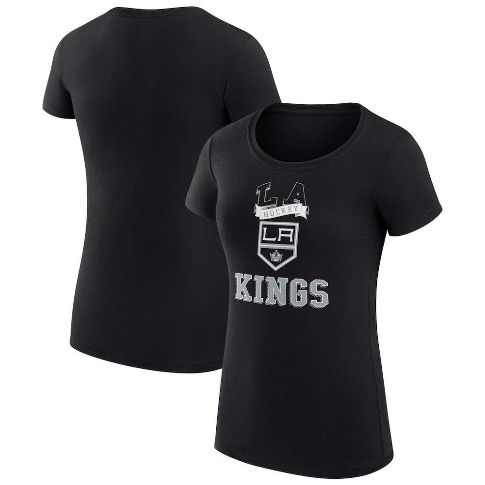 Los Angeles Kings G-III 4Her by Carl Banks Women's Super-Slim Fit Lightweight Team Logo Graphic T-Shirt - Black - NHL 201612885