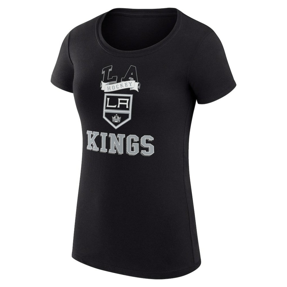 Los Angeles Kings G-III 4Her by Carl Banks Women's Super-Slim Fit Lightweight Team Logo Graphic T-Shirt - Black - NHL 201612885
