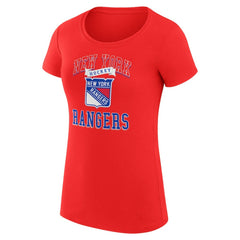 New York Rangers G-III 4Her by Carl Banks Women's Super-Slim Fit Lightweight Team Logo Graphic T-Shirt - Red - NHL 201612904