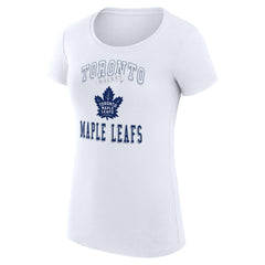Toronto Maple Leafs G-III 4Her by Carl Banks Women's Super-Slim Fit Lightweight Team Logo Graphic T-Shirt - White - NHL 201612907
