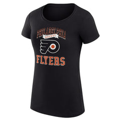 Philadelphia Flyers G-III 4Her by Carl Banks Women's Super-Slim Fit Lightweight Team Logo Graphic T-Shirt - Black - NHL 201612911