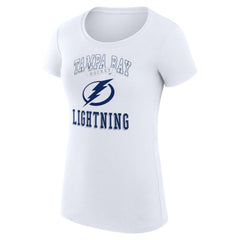 Tampa Bay Lightning G-III 4Her by Carl Banks Women's Super-Slim Fit Lightweight Team Logo Graphic T-Shirt - White - NHL 201612913