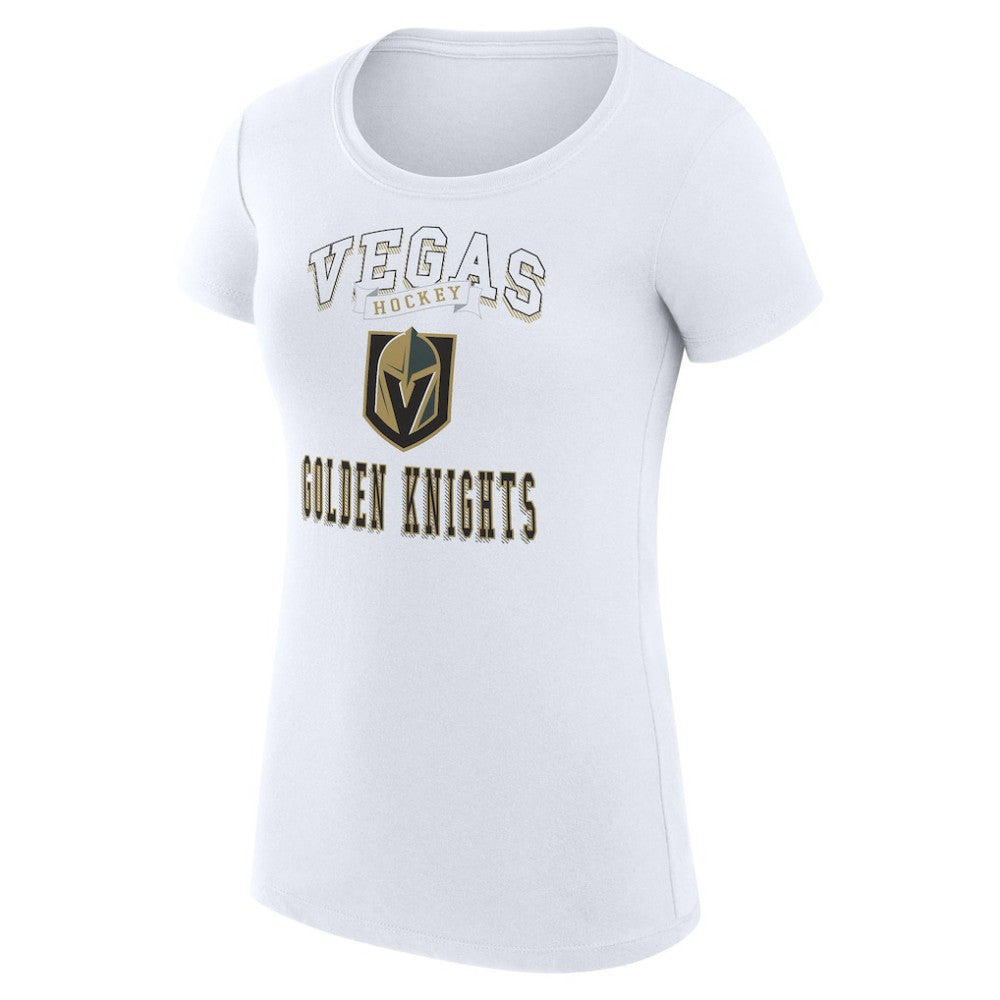 Vegas Golden Knights G-III 4Her by Carl Banks Women's Super-Slim Fit Lightweight Team Logo Graphic T-Shirt - White - NHL 201612914