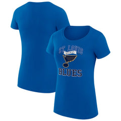 St. Louis Blues G-III 4Her by Carl Banks Women's Super-Slim Fit Lightweight Team Logo Graphic T-Shirt - Blue - NHL 201612928