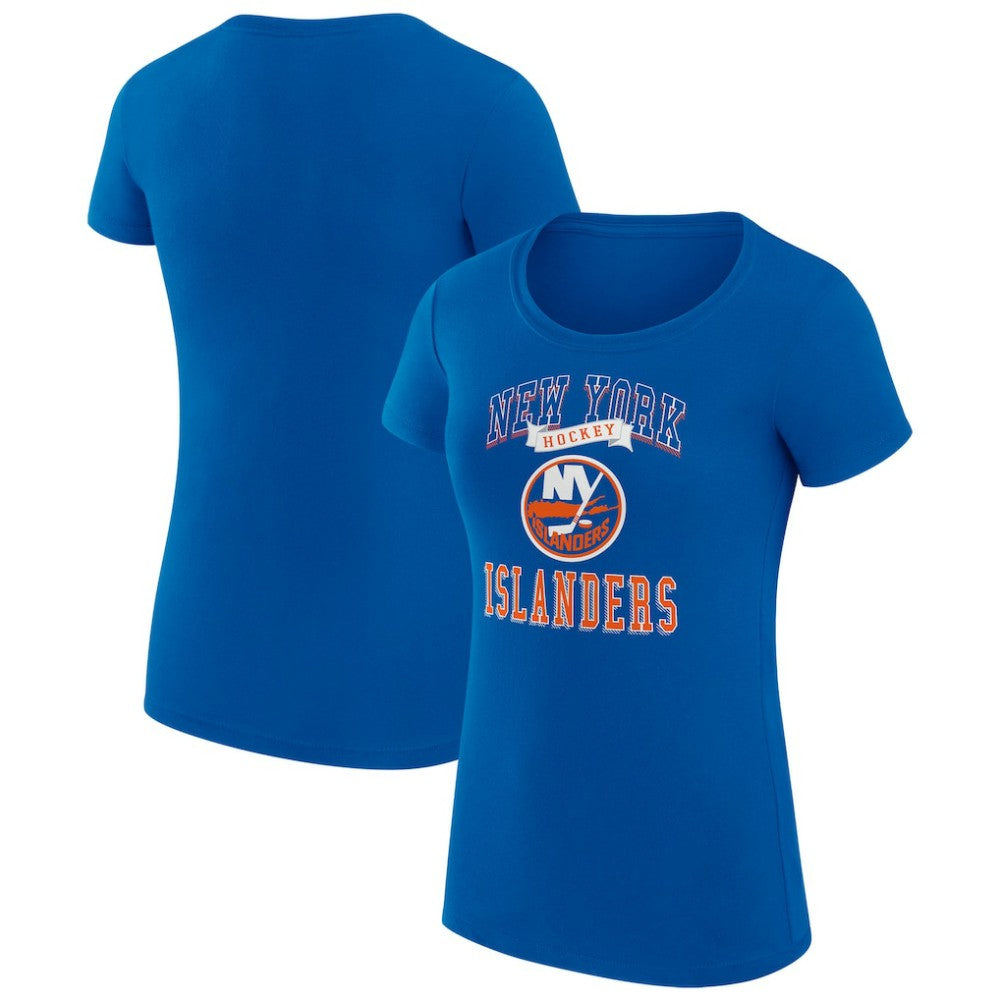 New York Islanders G-III 4Her by Carl Banks Women's Super-Slim Fit Lightweight Team Logo Graphic T-Shirt - Royal - NHL 201612933